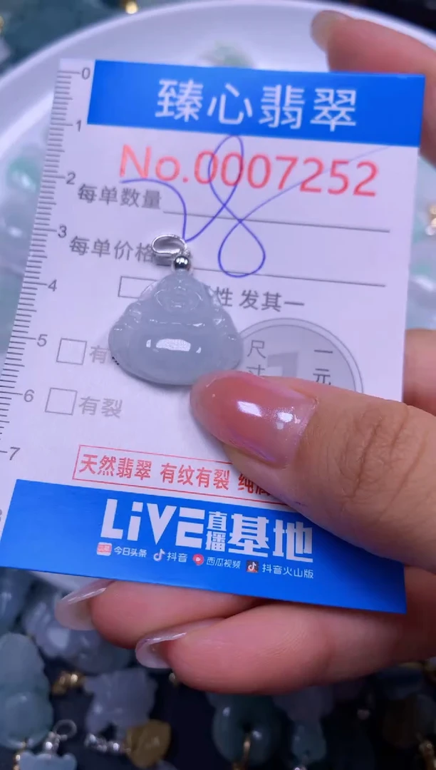 吊坠(不含链)未镶嵌翡翠7252