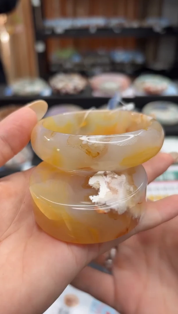 未镶嵌手镯石英质玉C351(58圈赠送镯心)