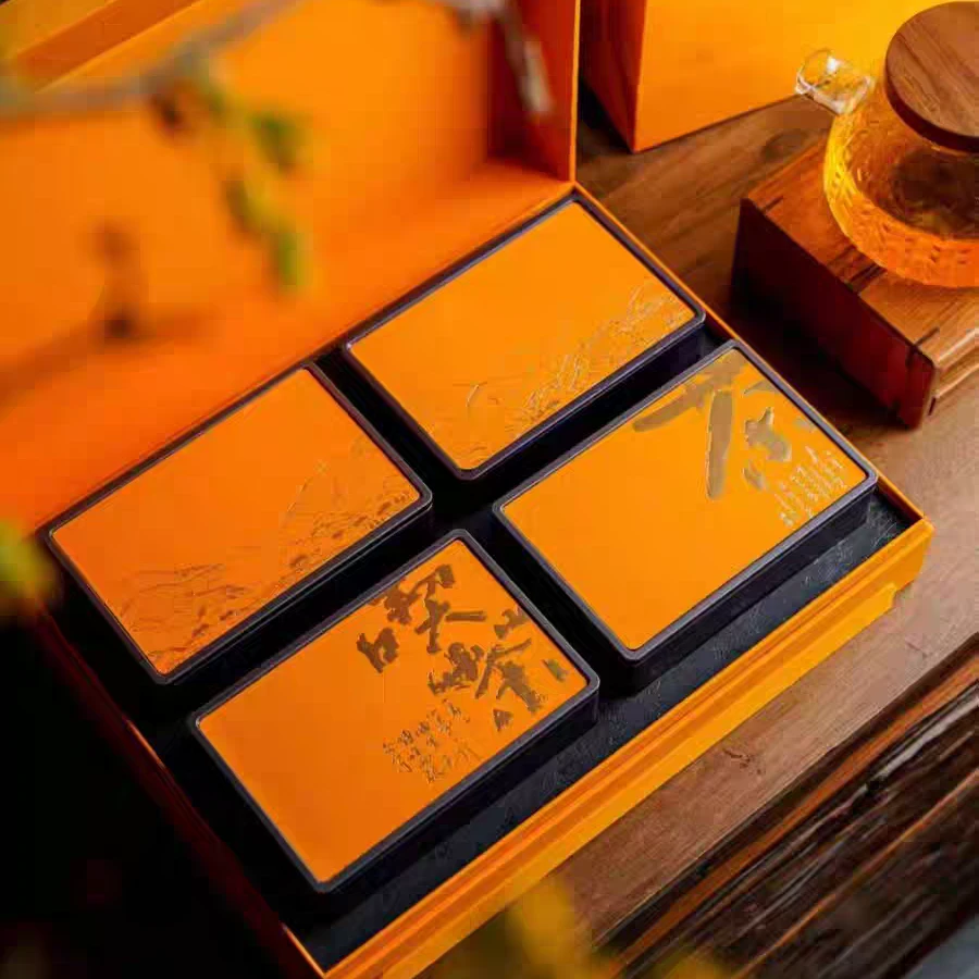 黄色煮茶400g大红袍送长辈岩骨花香乌龙茶茶叶高档礼盒装送礼