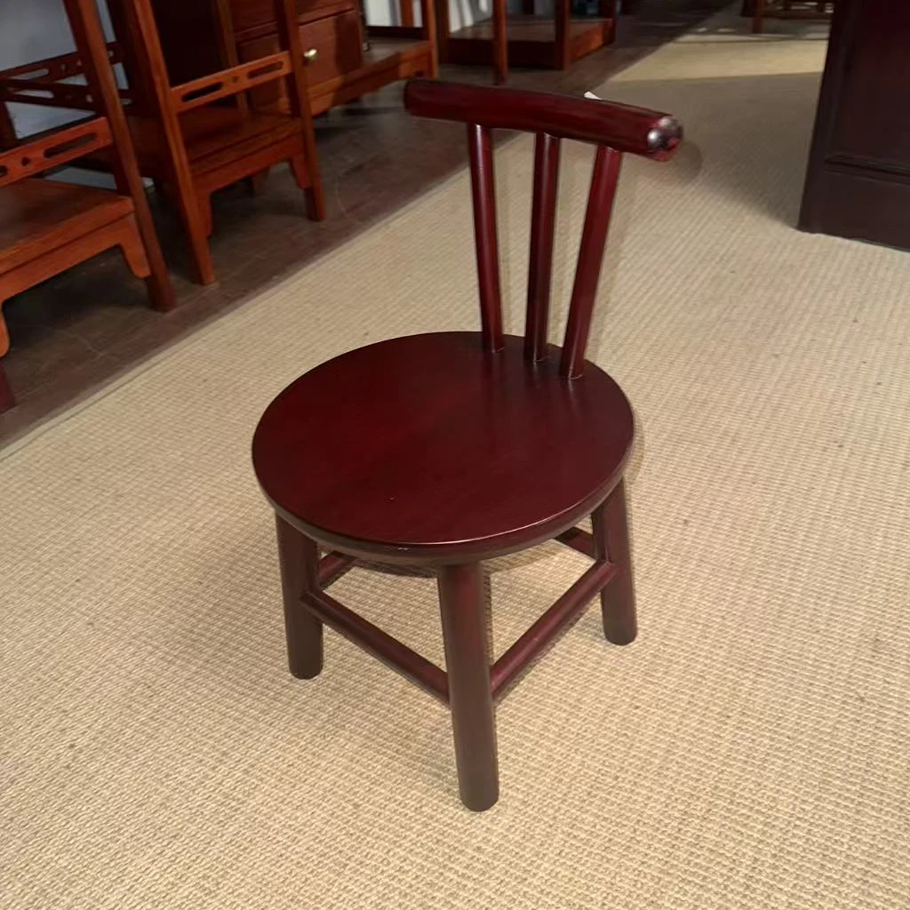 【老班长推荐】新中式小圆椅宝宝靠背圆椅