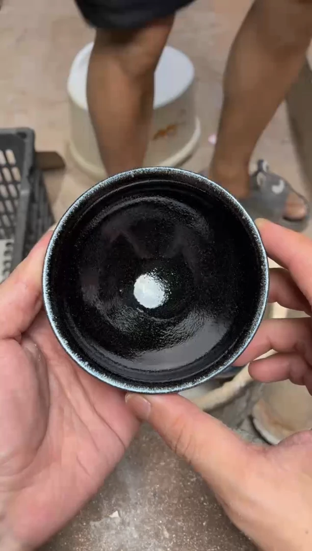 茶盏真柴烧建盏换点柴火