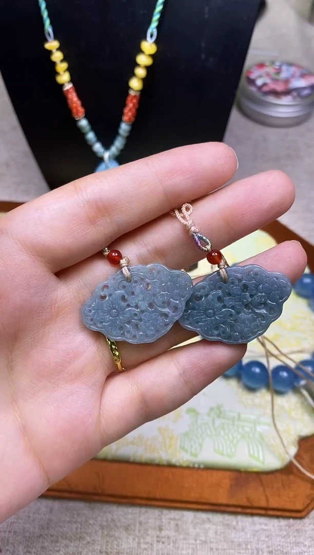 翡翠未镶嵌颈饰多样性发一件733