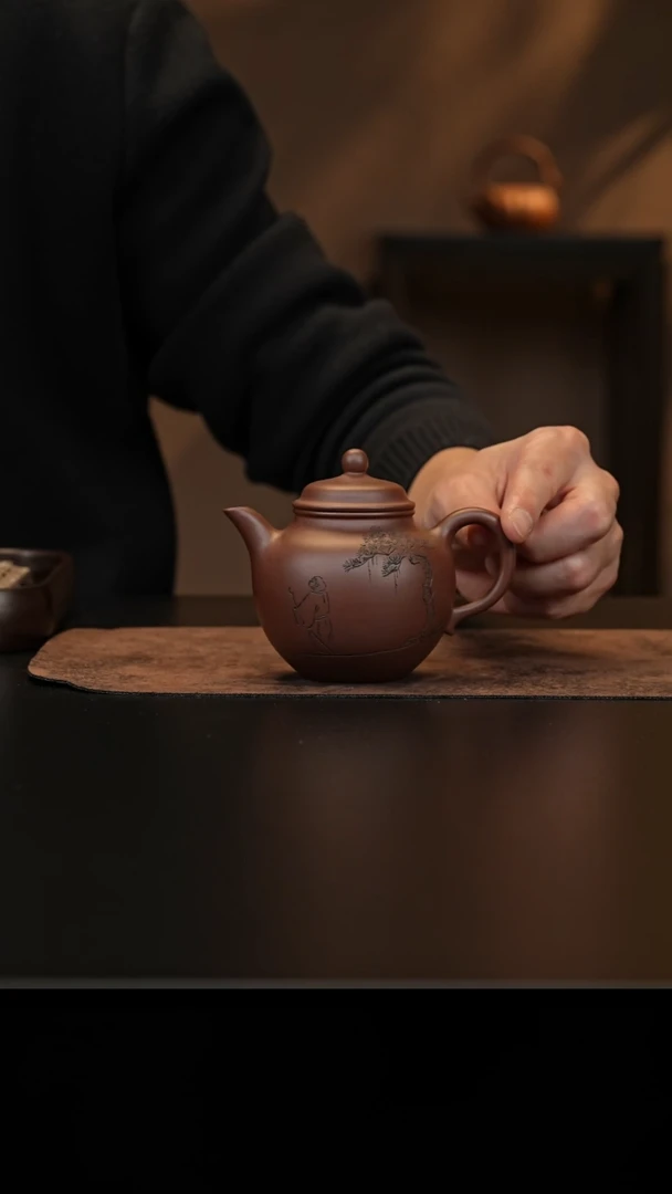 【闪购商品】紫砂茶壶允禾斋wxy 龙血砂 秋水