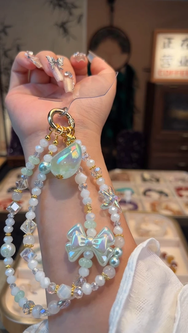 【闪购商品】水晶手链合金手机链