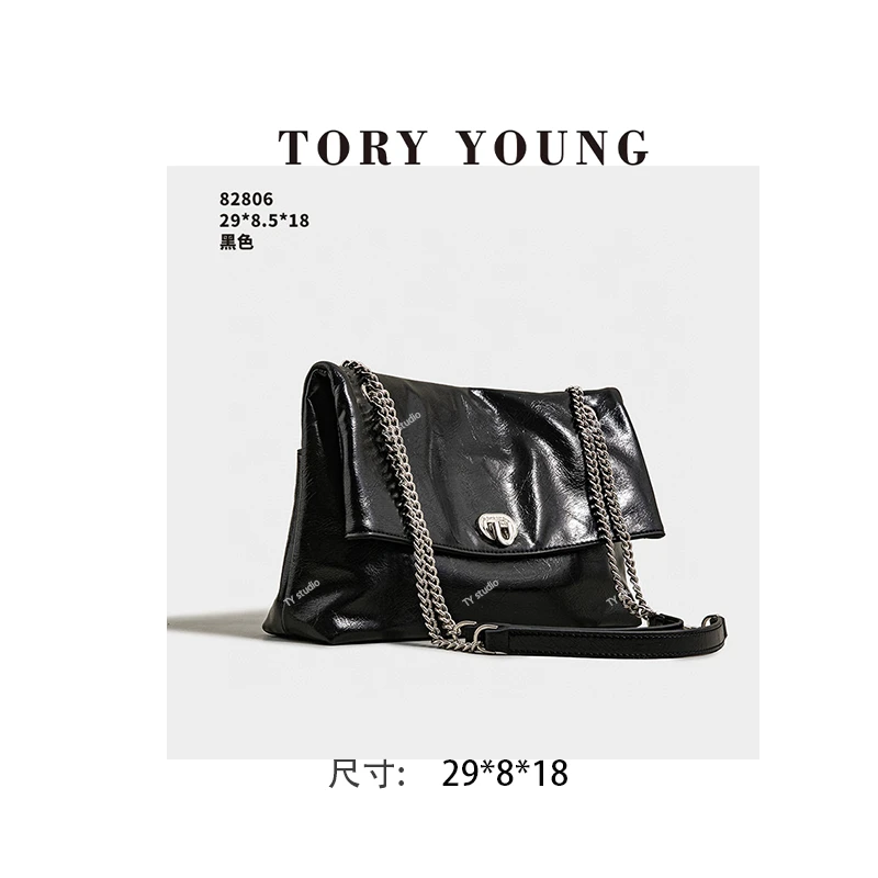 【TY】SK-82806-黑色 轻奢高级韩版单肩潮流时尚简约女包