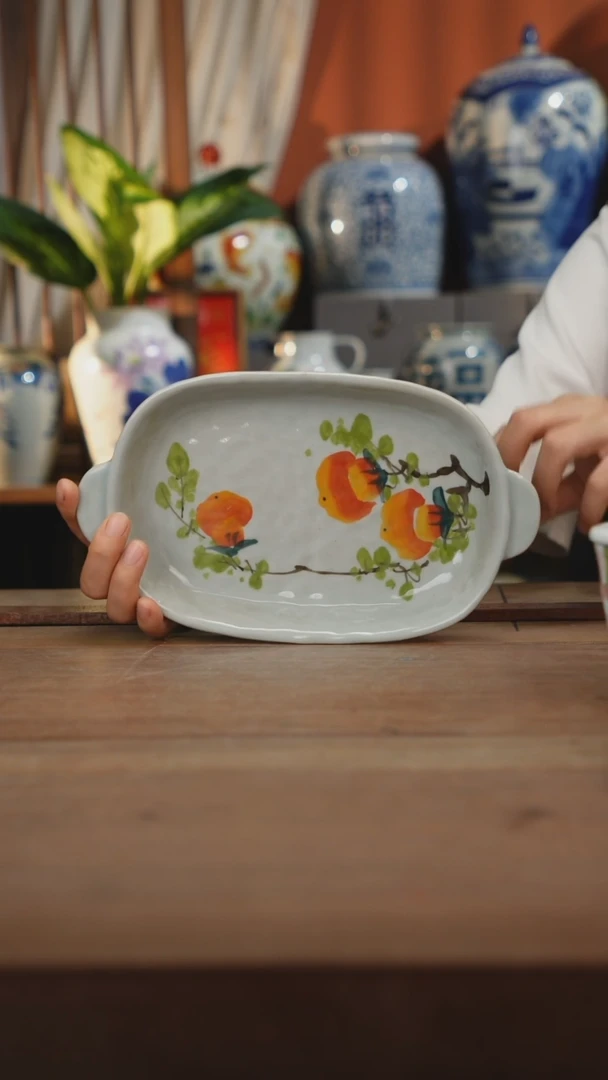 瓷片 景德镇设计师釉下手绘陶瓷餐具