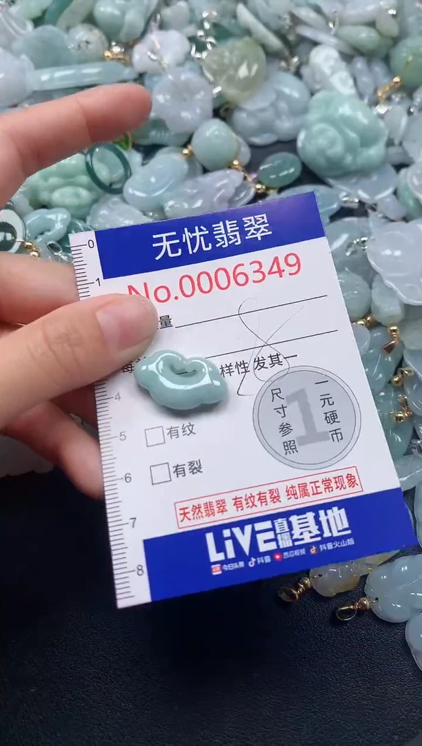 吊坠(不含链)未镶嵌翡翠6349