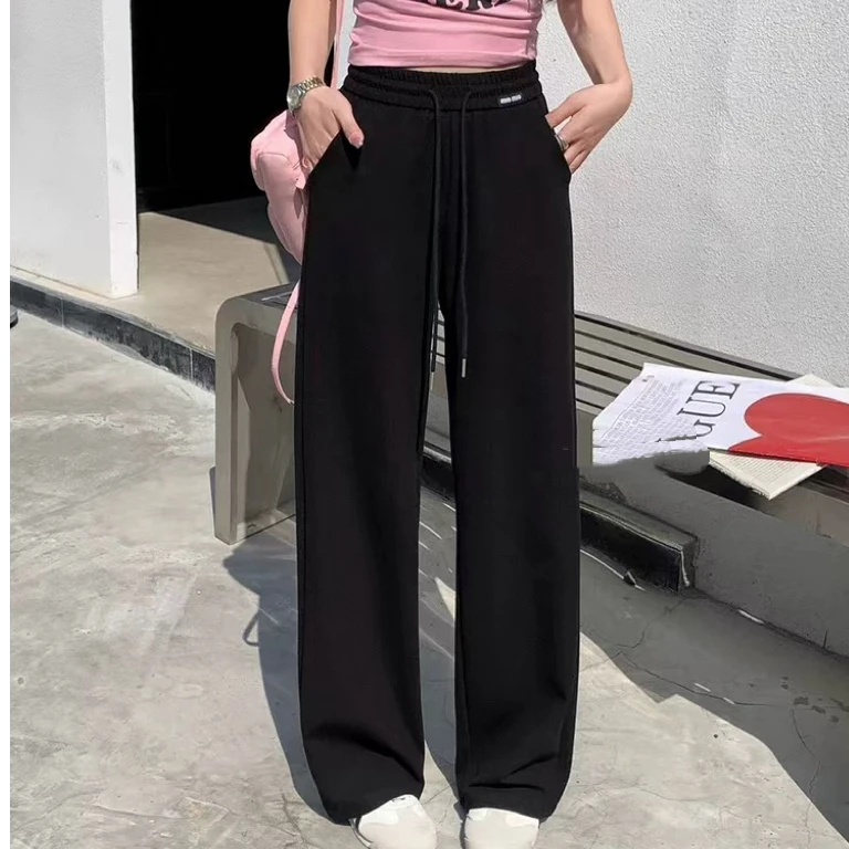 外单～超薄，加高腰休闲直筒裤，百搭，显瘦