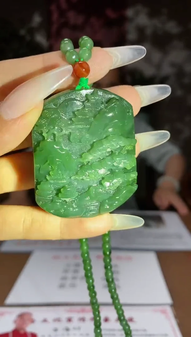 和田玉未镶嵌颈饰A906