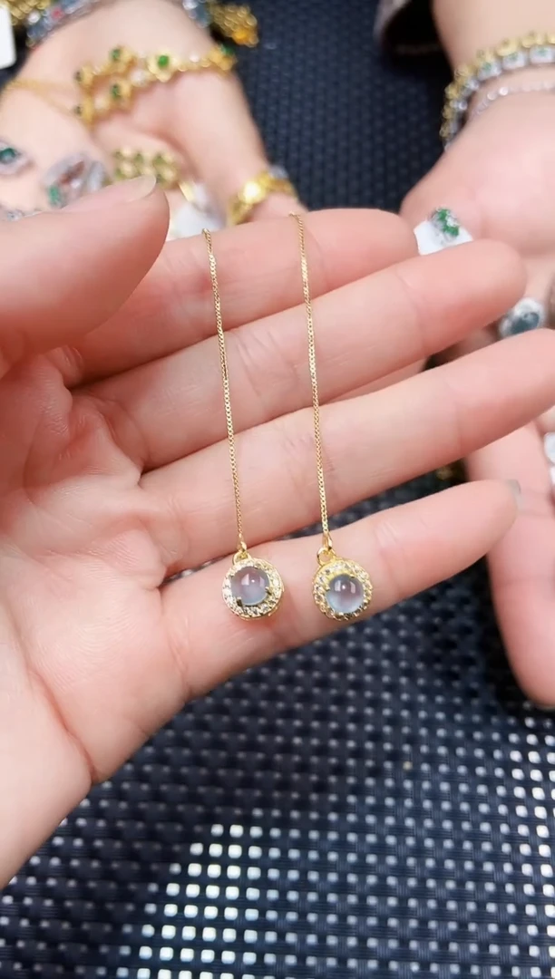 【闪购商品】翡翠耳饰未镶嵌11111111111