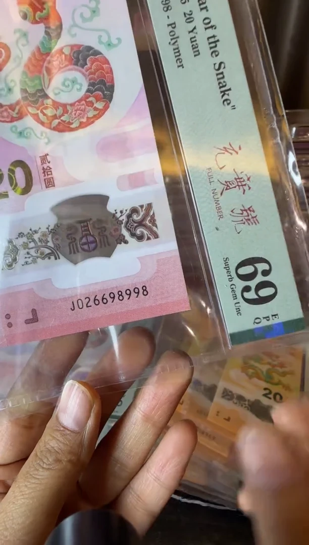 塑料2025 蛇钞  单张  026698998