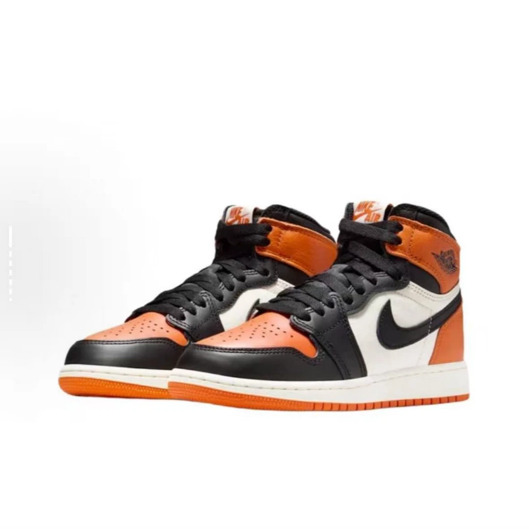 NIKE/耐克官方正品 JORDAN 扣碎BG女款AJ1高帮休闲鞋FD1437-008