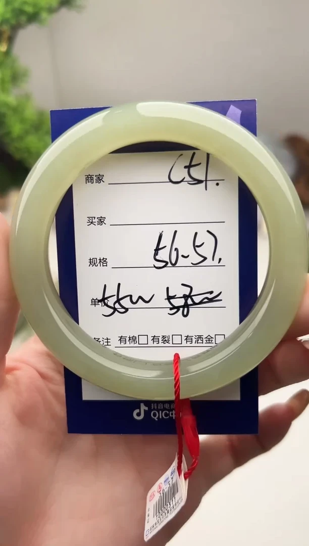 未镶嵌手镯和田玉微色差C51