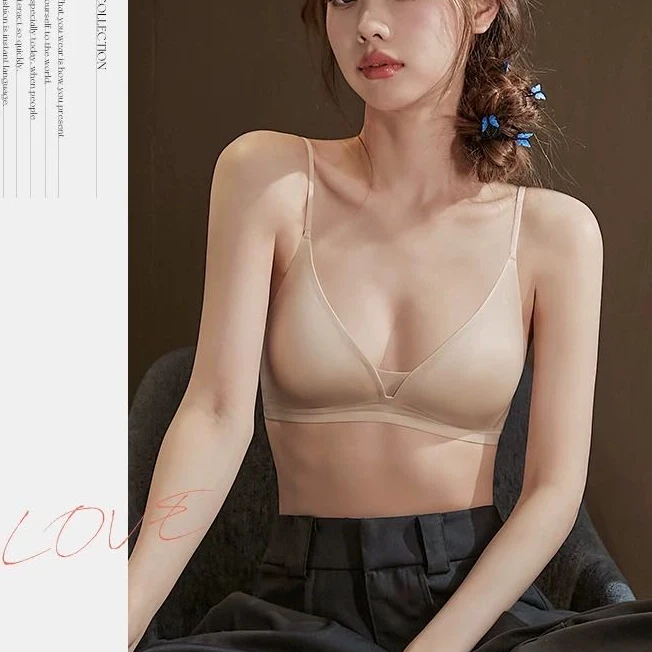 3215无痕内衣女聚拢小胸显大收副乳防下垂无钢圈少女舒适透气文胸