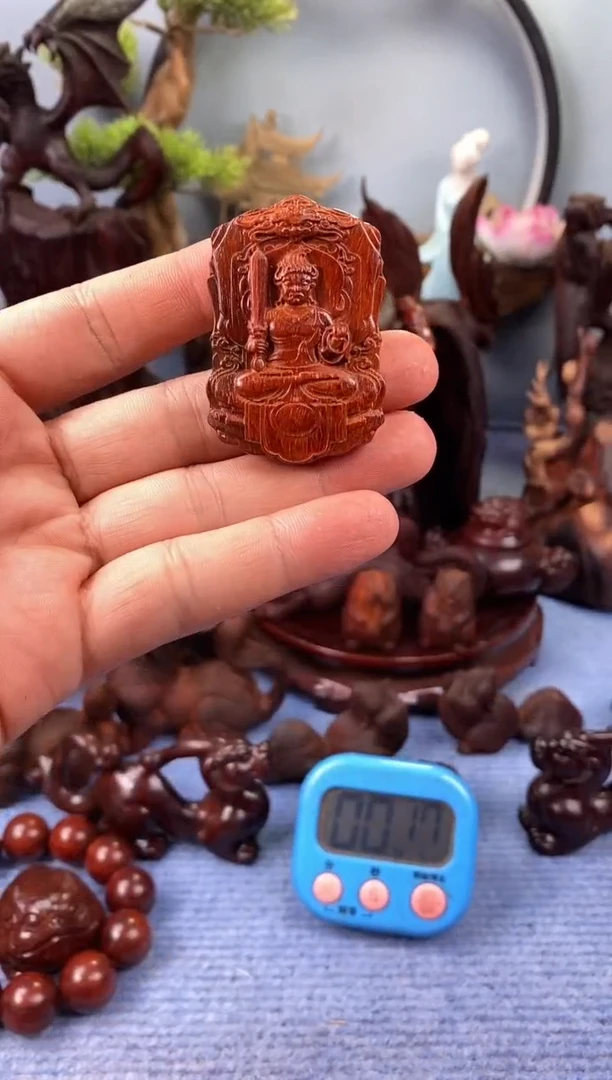 檀香紫檀（小叶紫檀）云**鲸不动明王牌