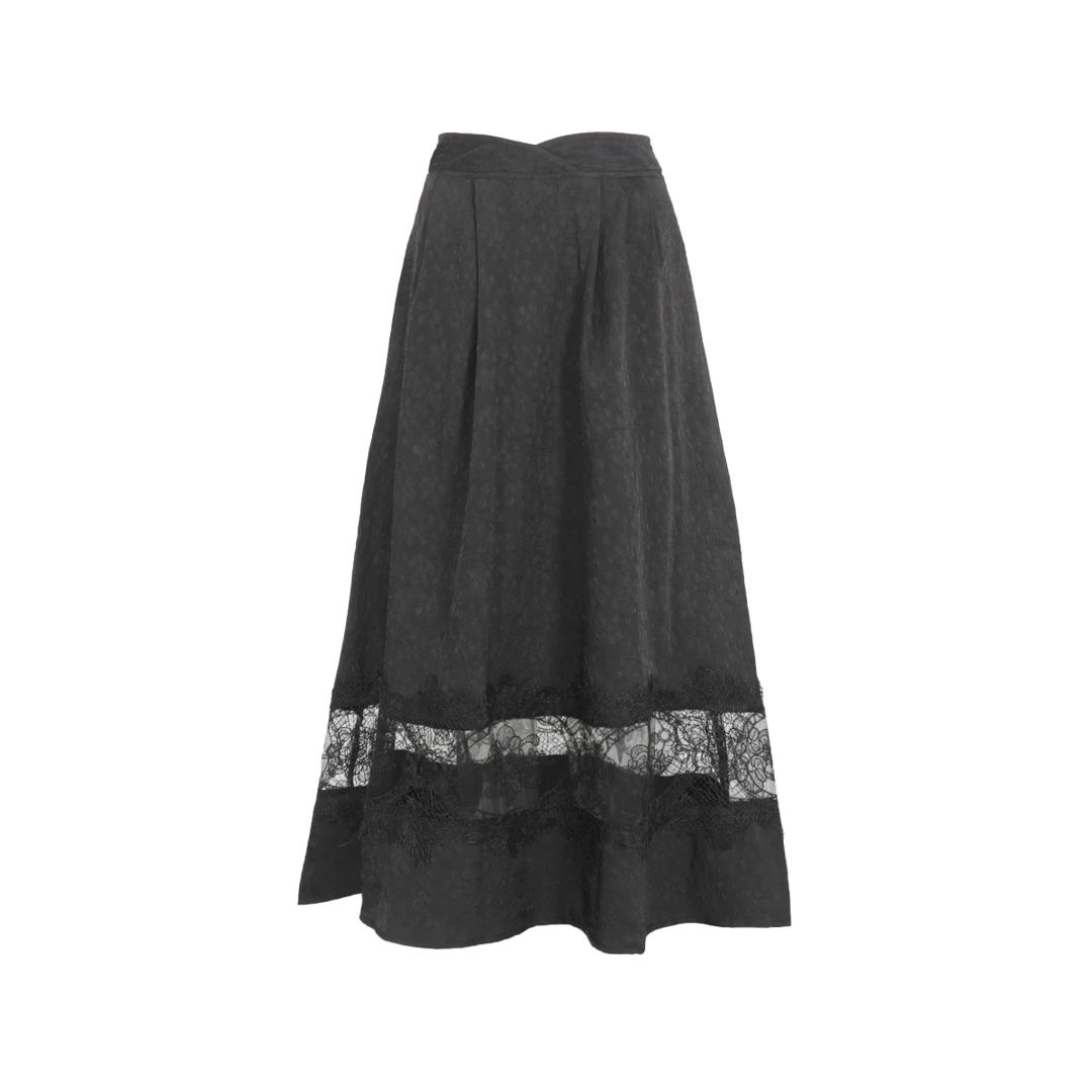 【仙女舞会裙】半身裙浮雕立体印花A版大摆质感 OV21A089