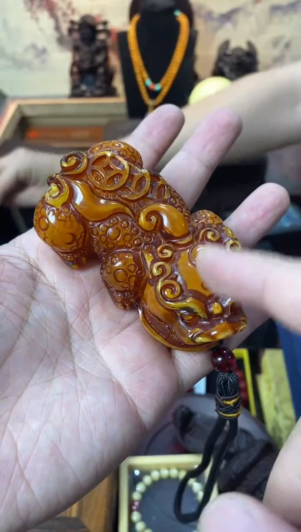 未镶嵌颈饰蜜蜡貔貅直播推荐直播推荐