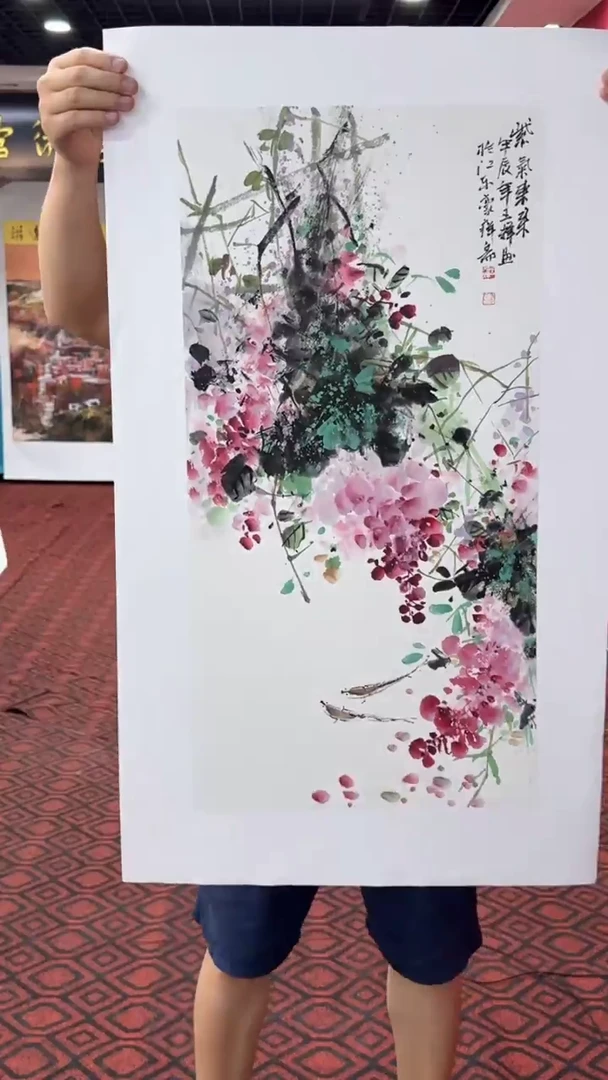 国画国画绘画山水花鸟2,8平尺