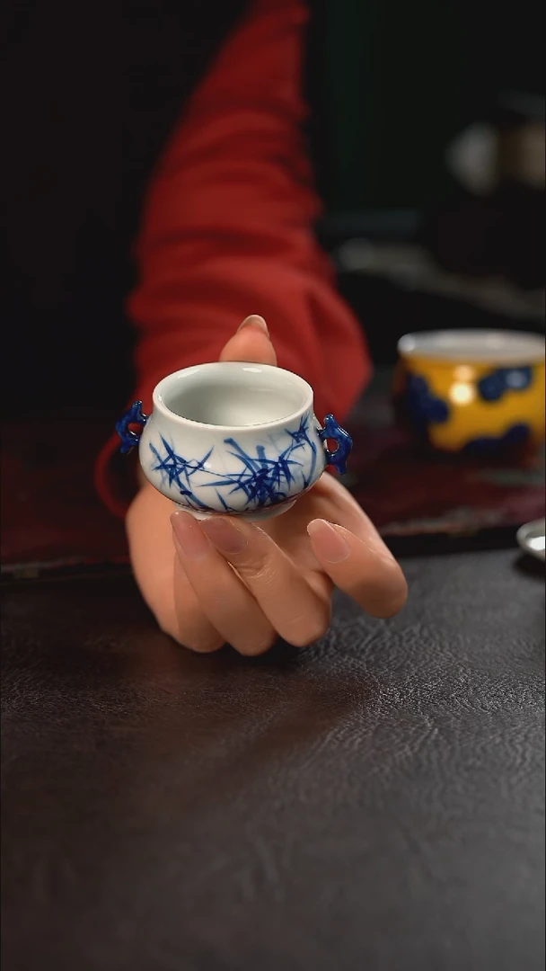 厚力煊竹影双耳小香炉