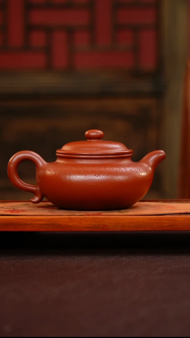 茶壶紫砂仿古 朱泥大红袍