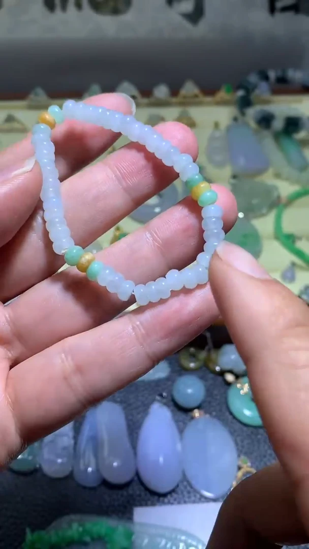 【闪购商品】翡翠手串未镶嵌065天然缅甸翡翠A货