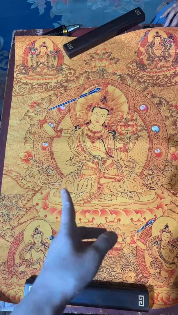 卷轴画龙妹唐卡直播tk16