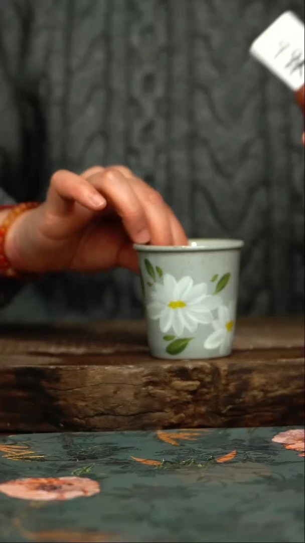 【闪购商品】杯杯釉下彩手工手绘同款陶器