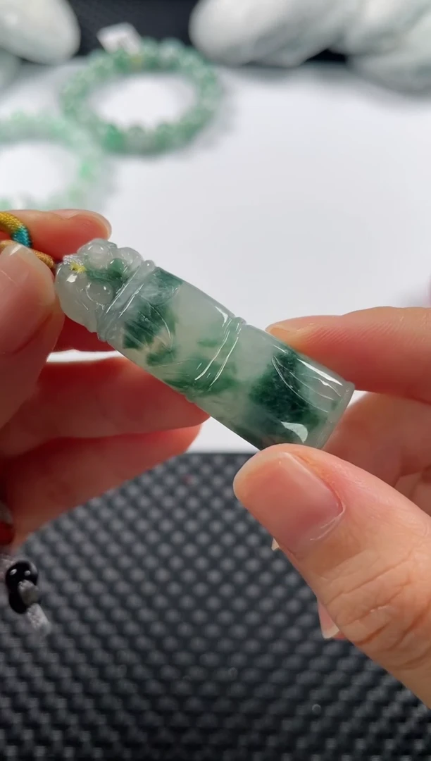 颈饰未镶嵌翡翠基地发货H 4397 竹节