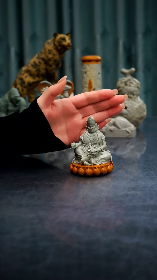 【闪购商品】松花石黄财神摆件