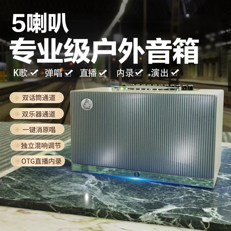 户外音箱250W专业大功率充电K歌弹唱乐器吉他OTG