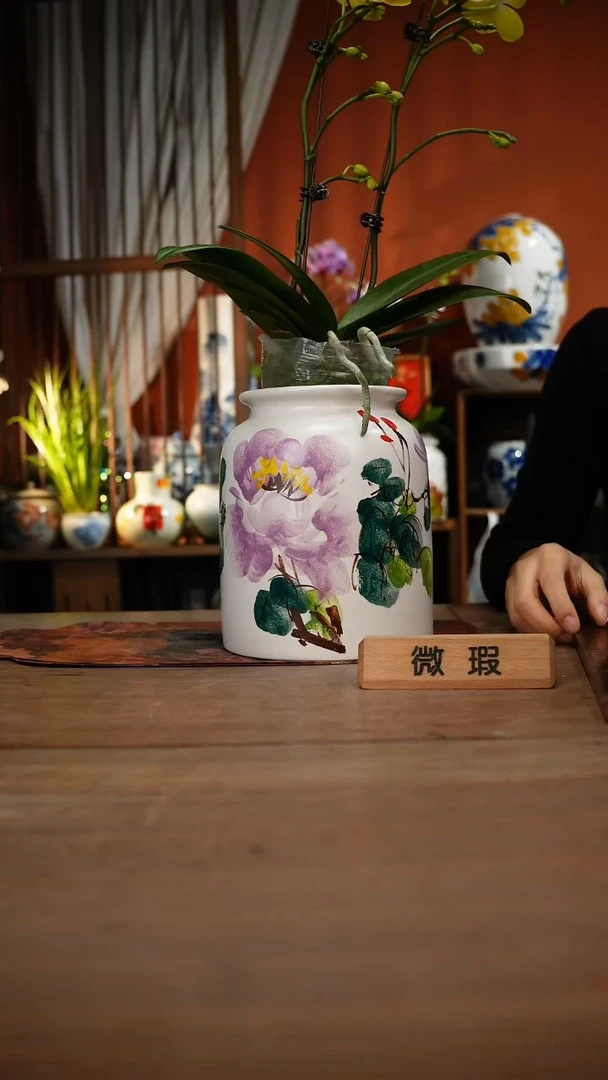 当代高温釉下彩手绘陶瓷餐具