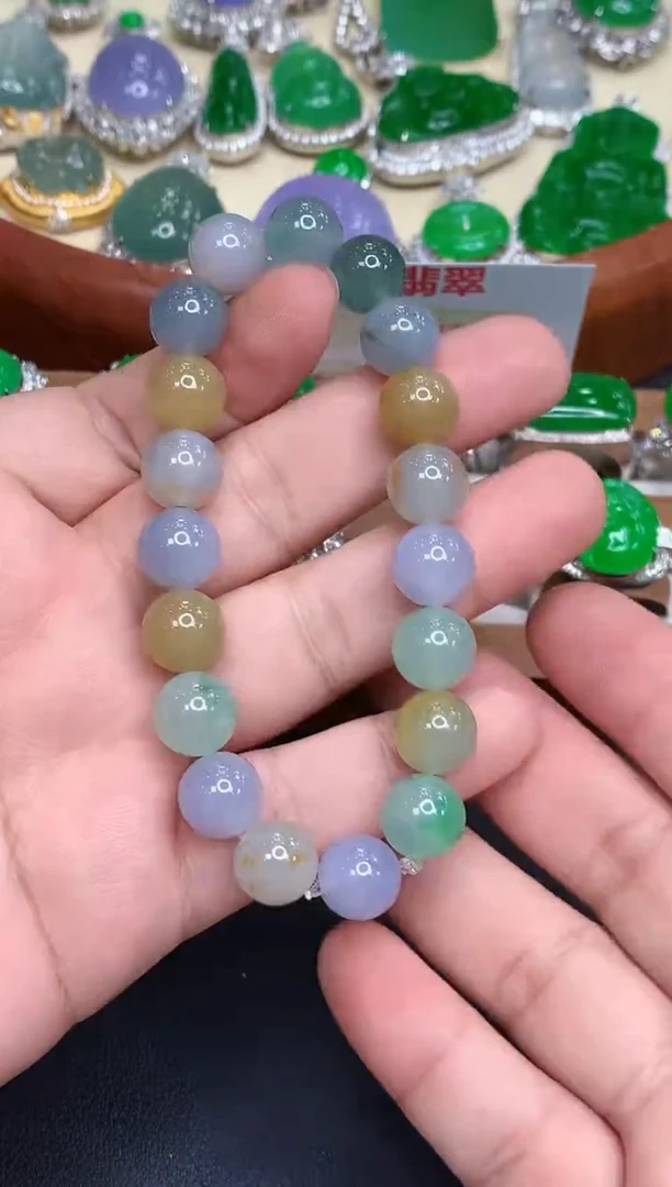 未镶嵌手链翡翠A**Y606-春日珠宝