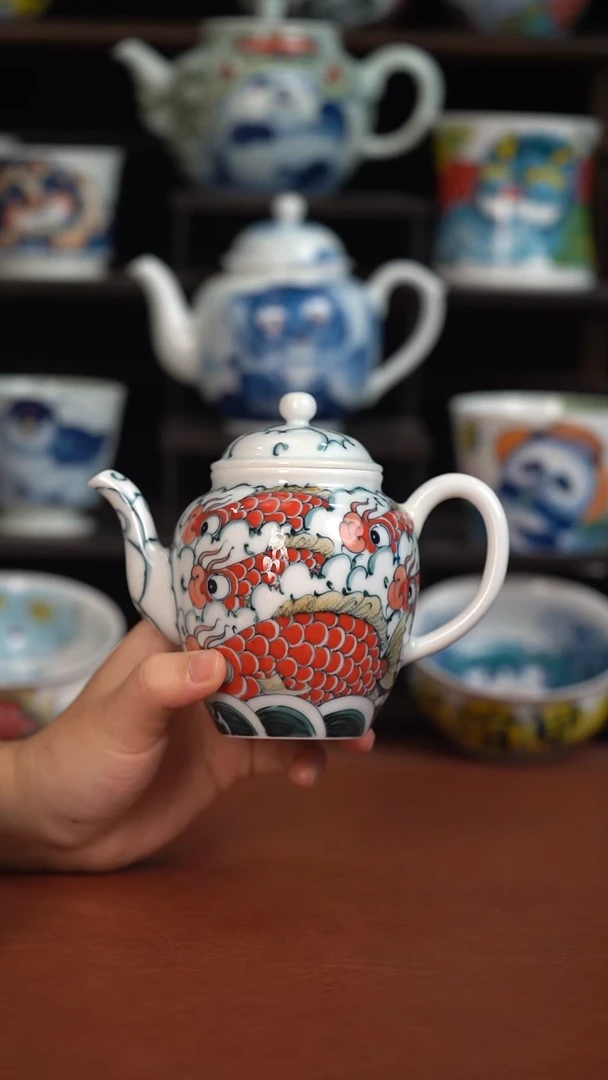 老师作品九鱼茶壶（宠粉福利）