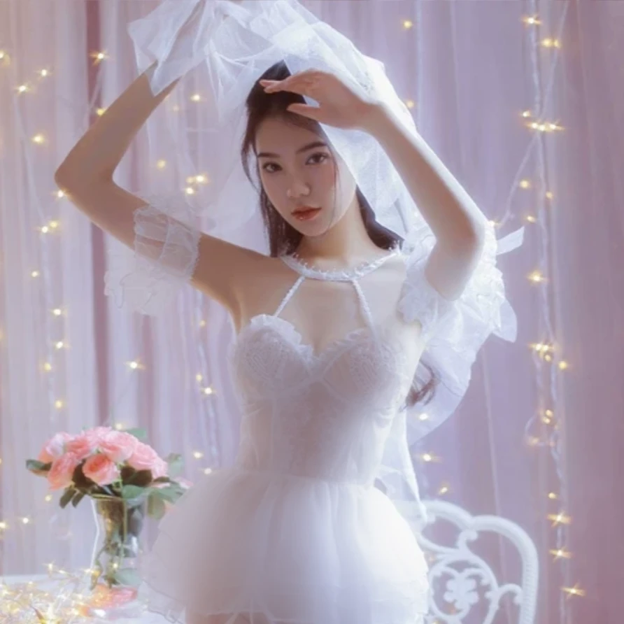 黄毛严选新娘婚纱睡衣