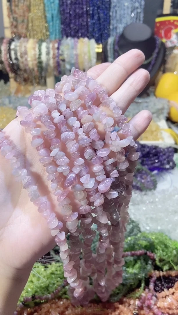 未镶嵌珠宝半成品水晶深紫马粉