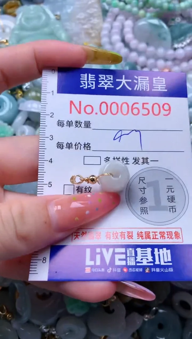 翡翠未镶嵌吊坠(不含链)6509