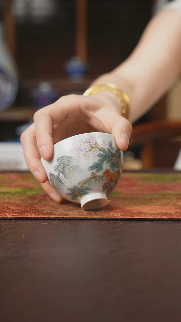 杯景德镇陶瓷杯碗柴烧多人