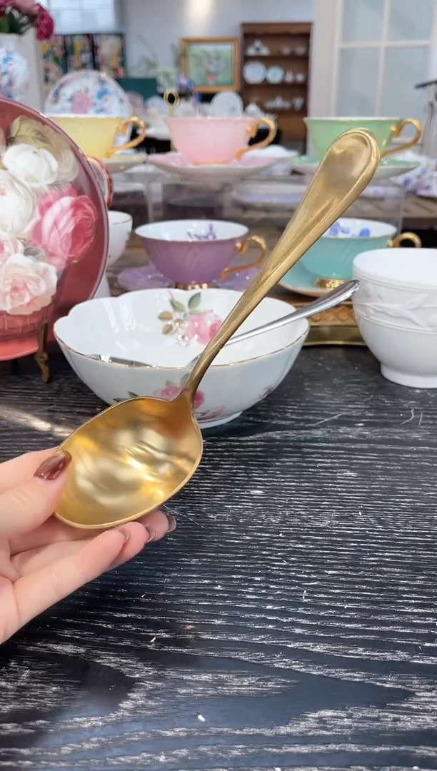 不锈钢金色大勺