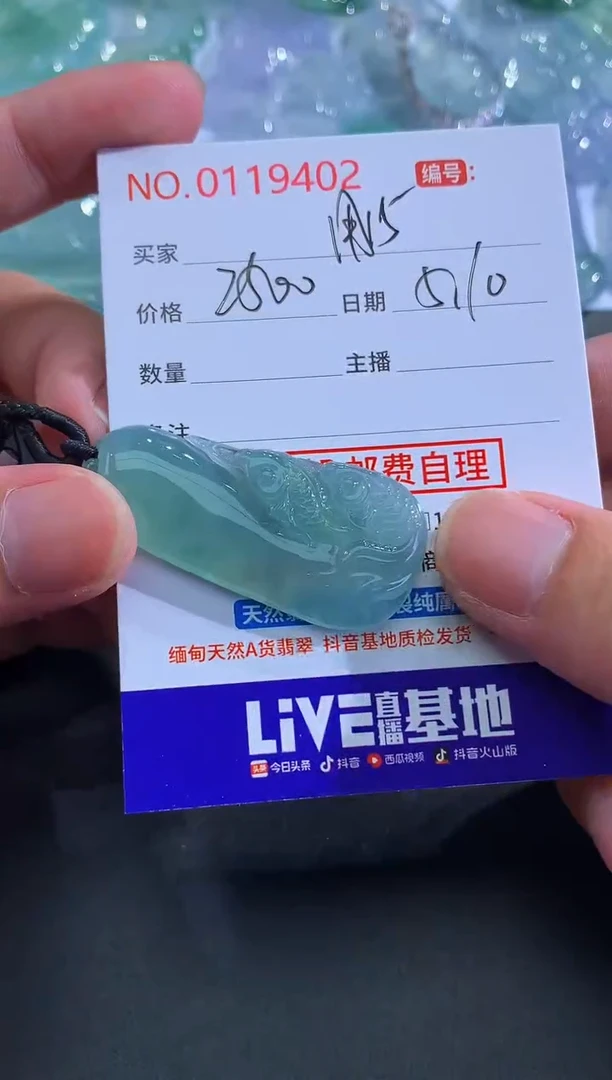 翡翠未镶嵌颈饰用