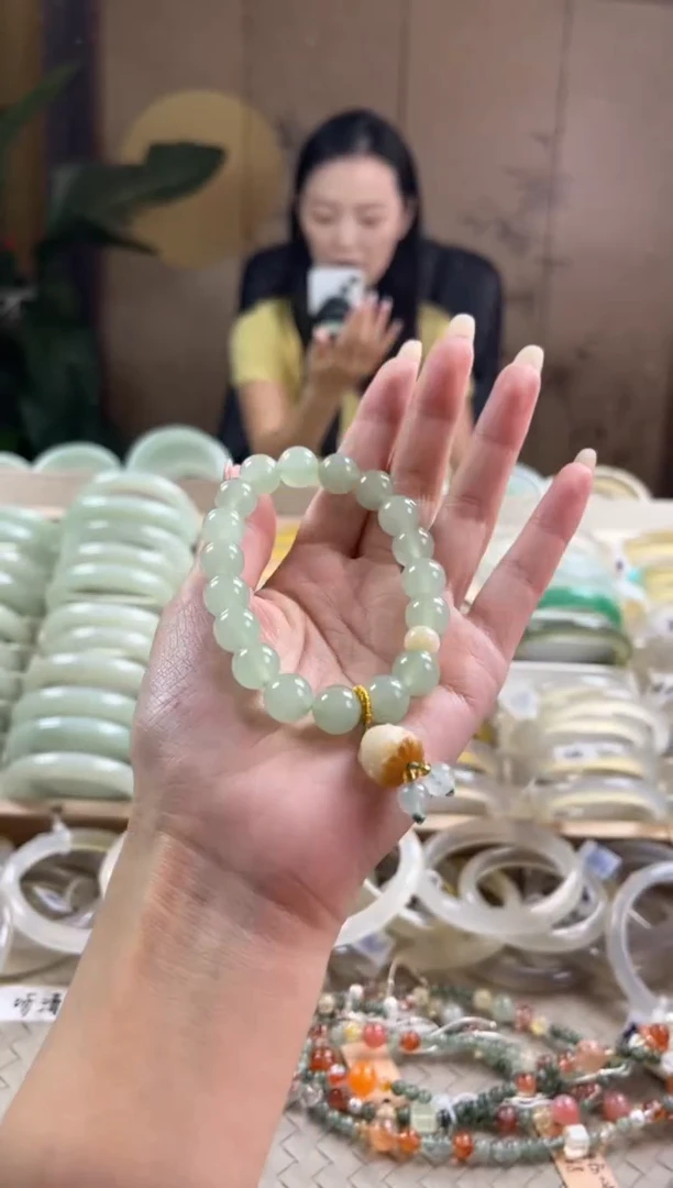 手镯玛瑙/玉髓未镶嵌东陵玉手链珠子不包完美