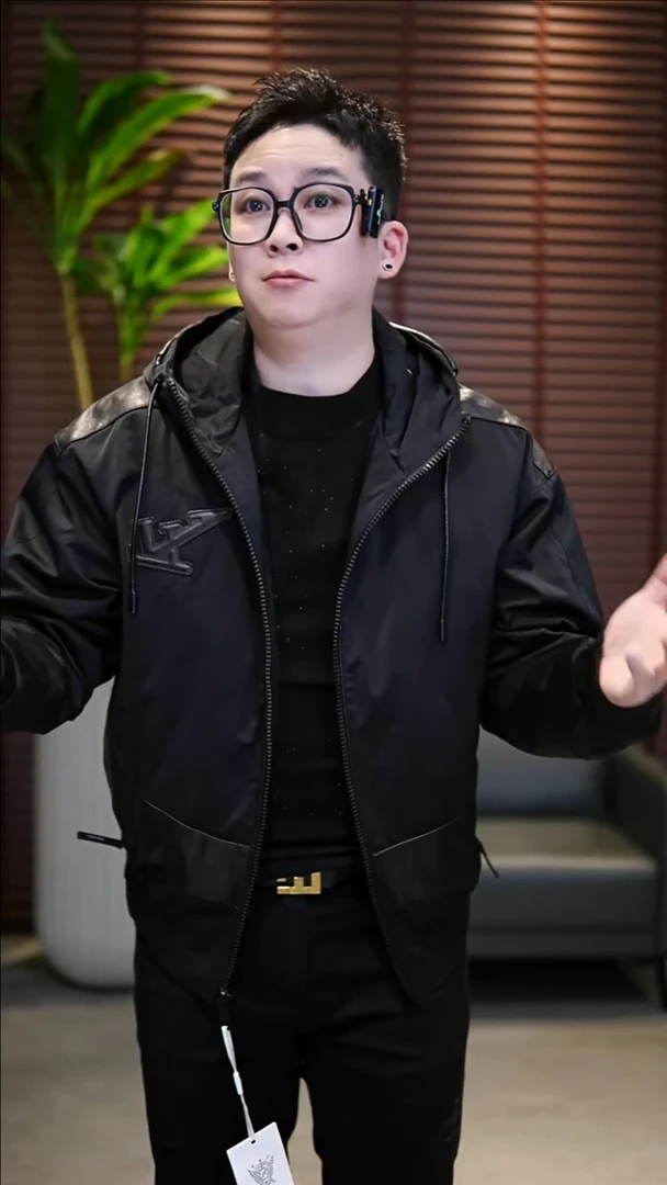 50（130-145斤）拼皮连帽夹克