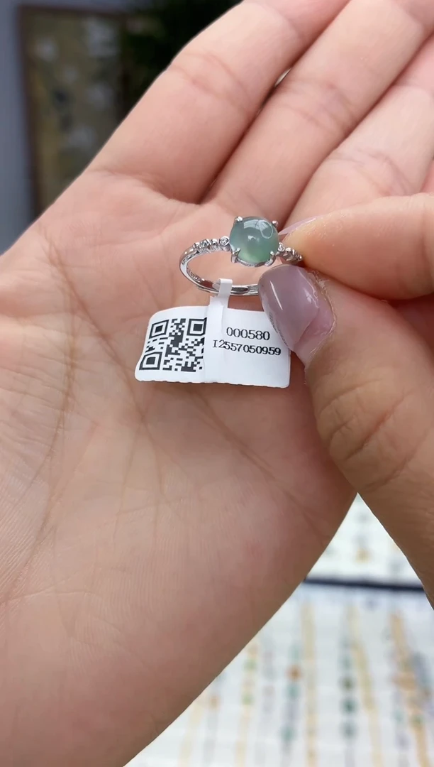 银S925镶嵌戒指翡翠11111111111