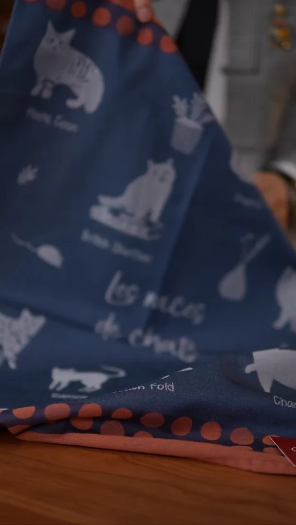 当代法国蔻合茶巾【猫】