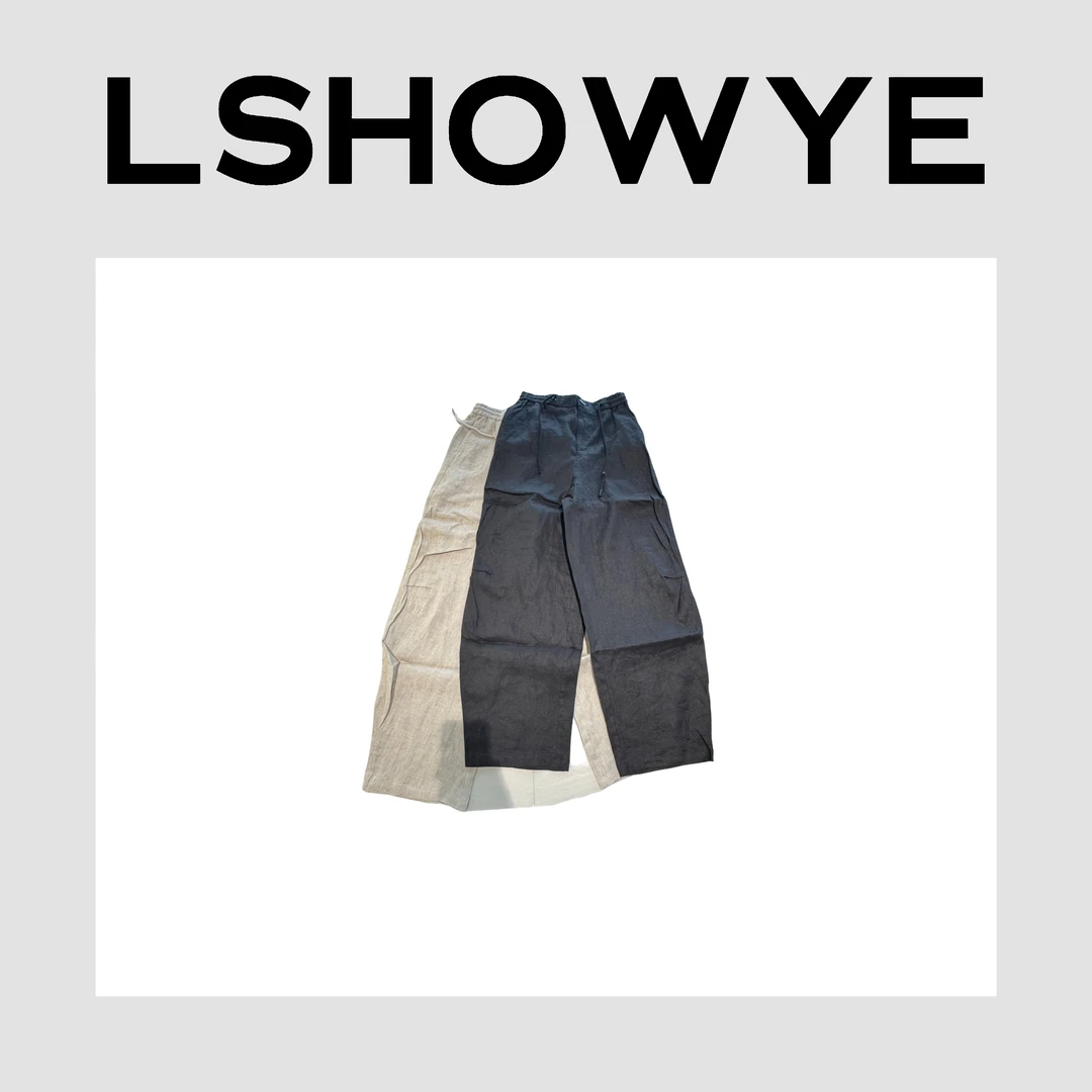 LSHOWYE｜抽绳净版弯刀裤  16580