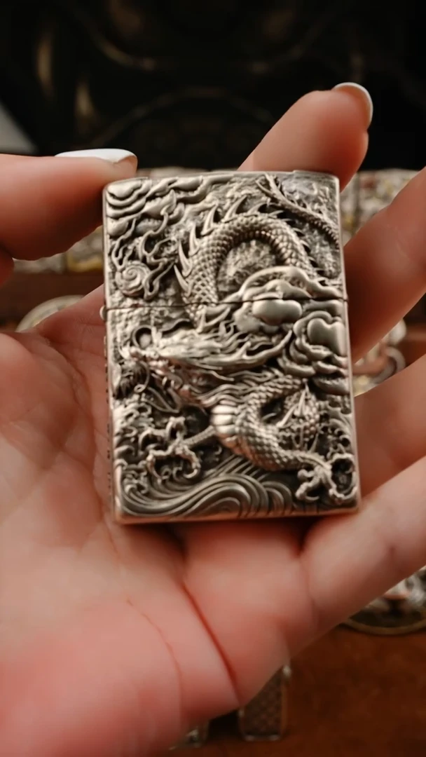 上***虎九二见龙S925银不含内丹