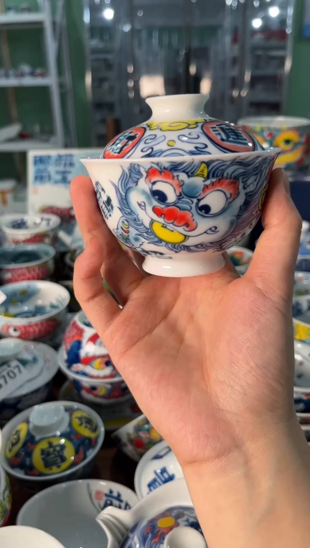 陶瓷昨明景德镇陶瓷：盖碗