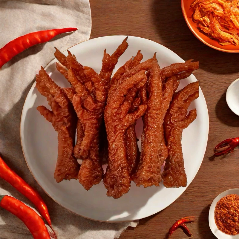 虎皮凤爪网红独立包装卤香鸡爪散装香辣鸡脚爆款卤味小零食