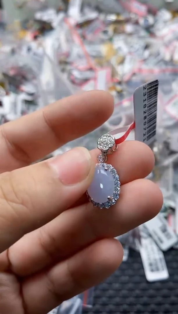 翡翠戒指银S925镶嵌9999---3