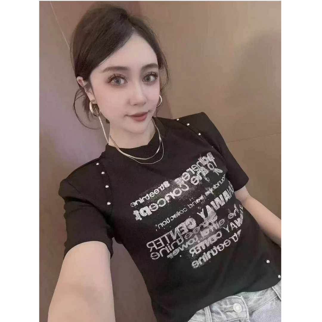 玲家精选25609款号洋气小短T恤