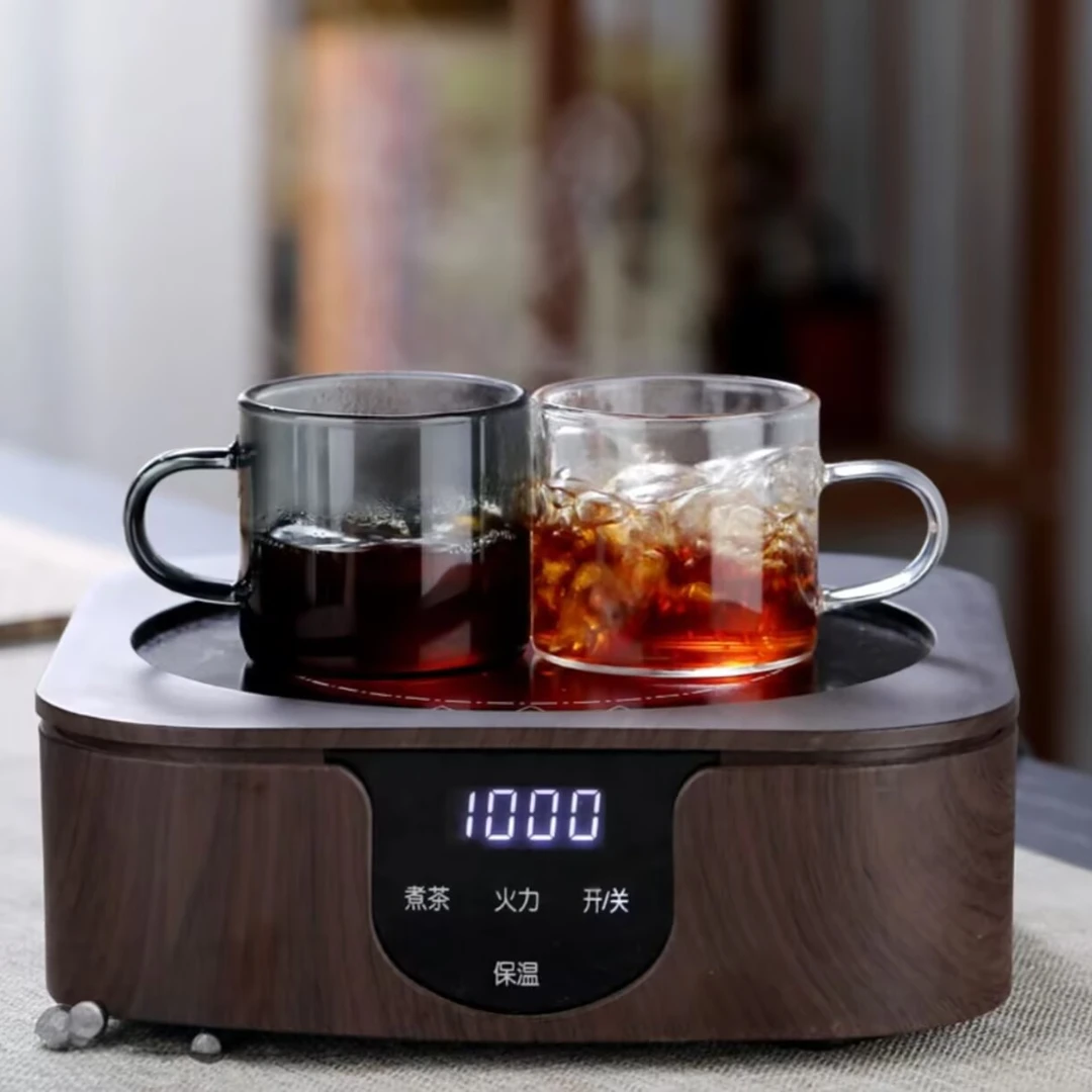 玻璃小茶杯家用简约透明耐热加厚品茗杯功夫茶具带把主人杯喝水杯